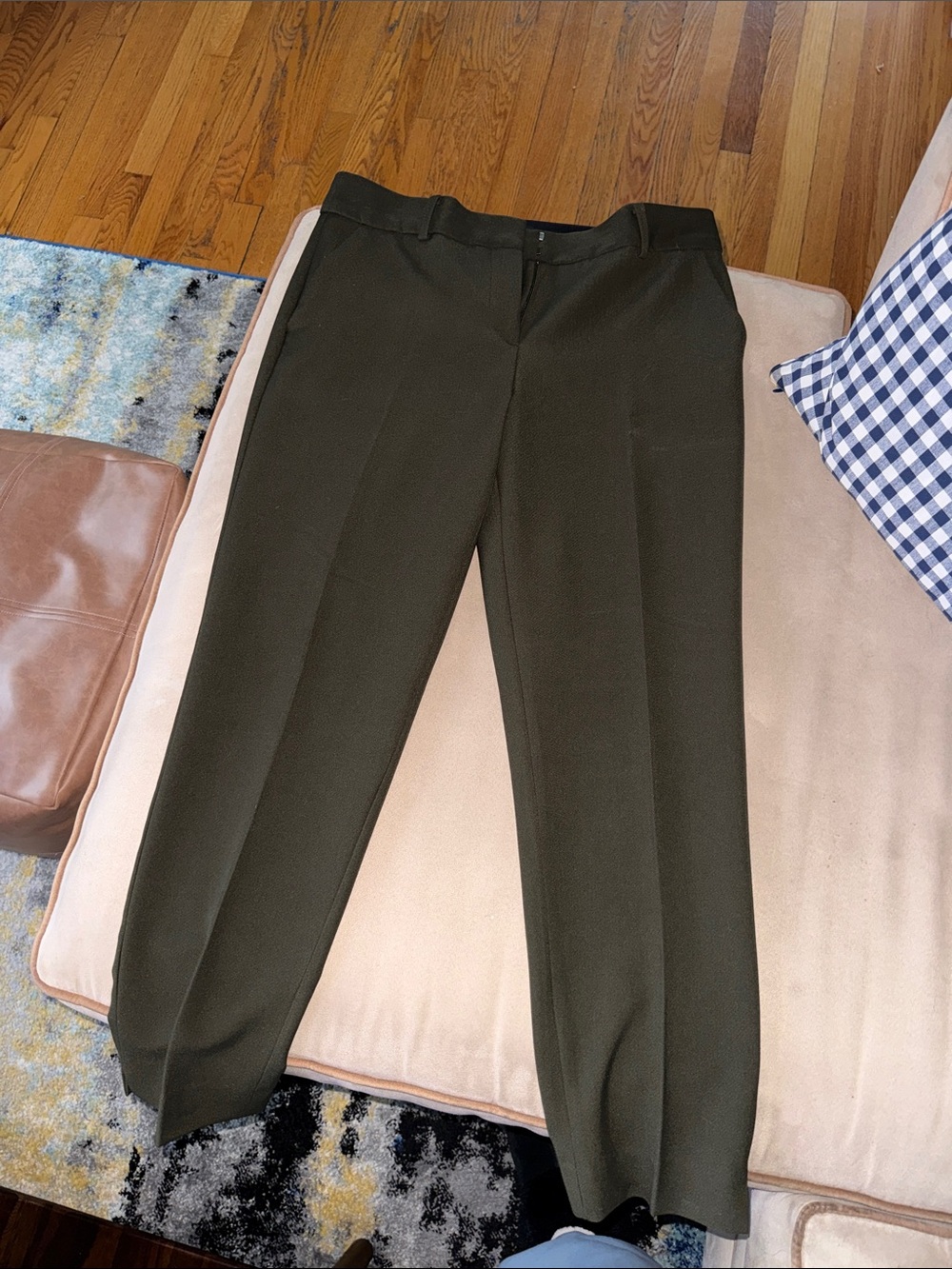 Talbots Olive Green Women's Straight-Leg Dress Pants